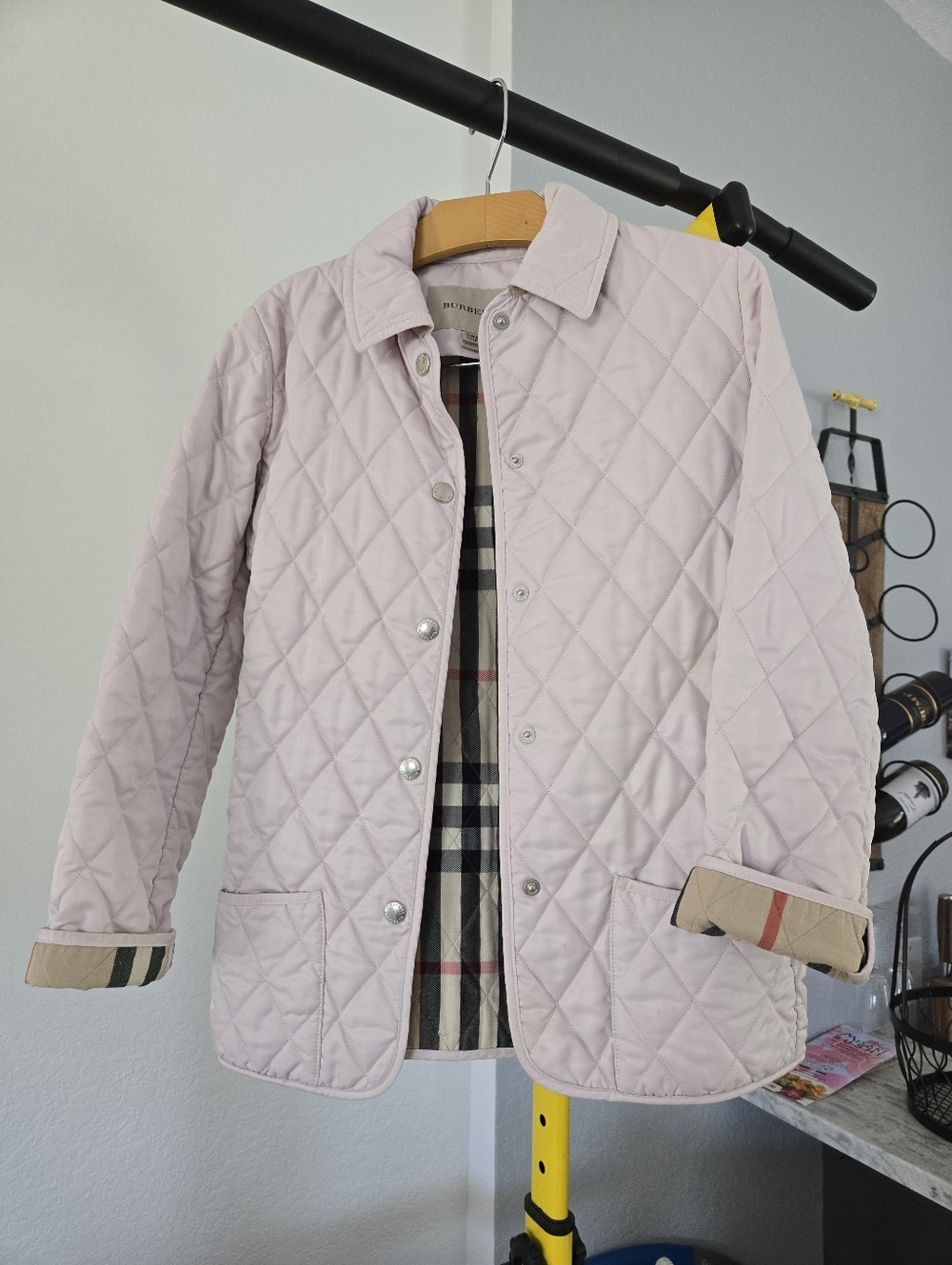Authentic BURBERRY Pink Quilted Jacket